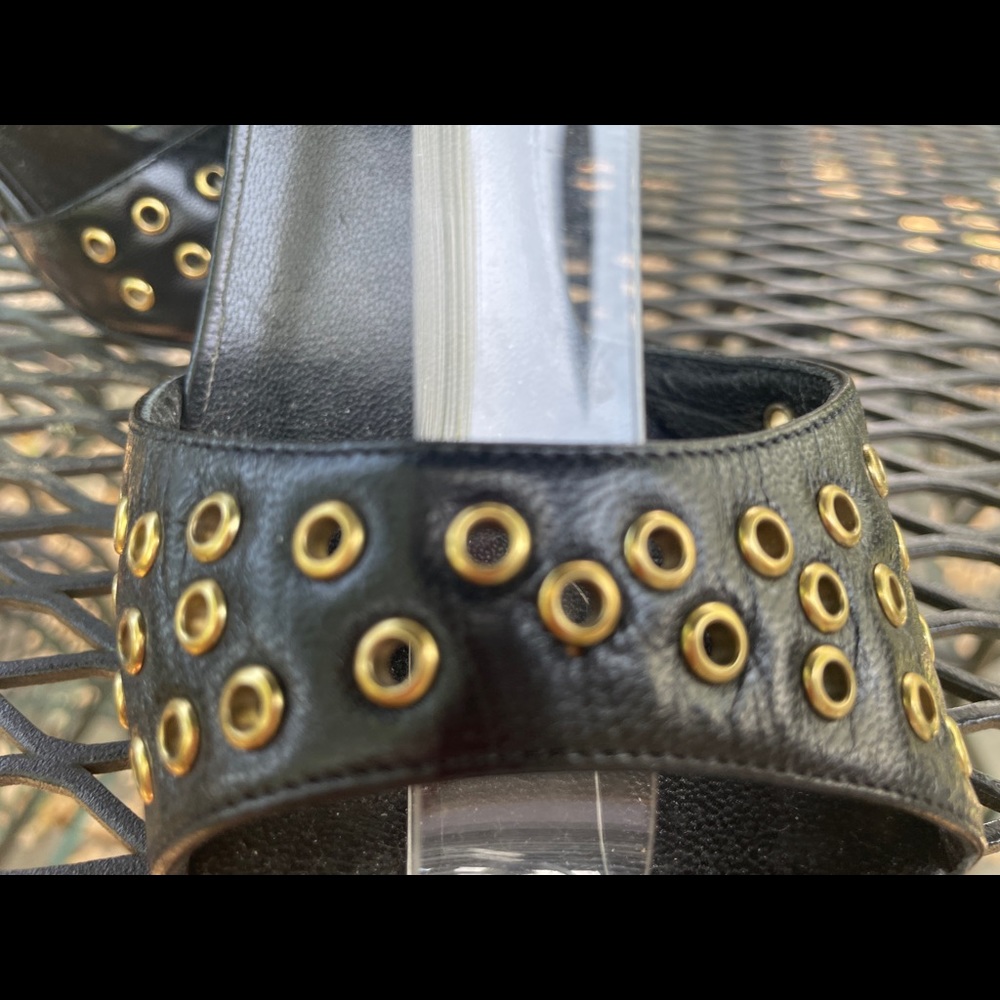 EUC - Via Spiga Sexy Strappy Heels with Eyelet Grommet Details - Picture 4 of 14